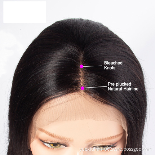 Cuticle Aligned Pre Plucked Natural Brazilian Human Hair Short 13x4 Lace Front Bob Wigs with Baby Hair